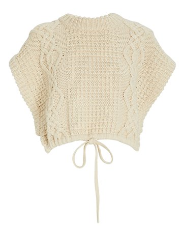 Shona Joy Camille Sleeveless Cable Knit Sweater | INTERMIX®