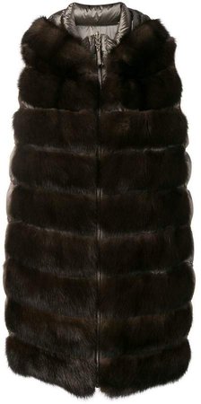 Liska padded fur waistcoat