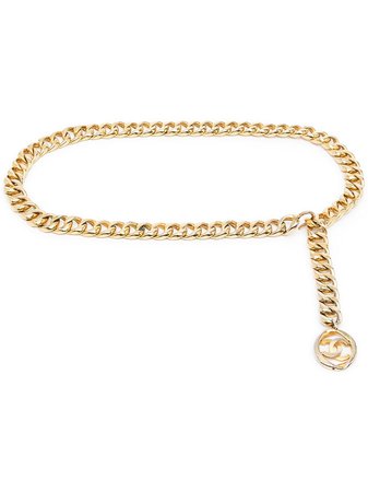 Chanel Pre-Owned CC Medallion Chain Belt - Farfetch