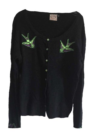 swallows patch cardigan