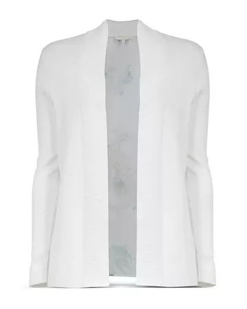 Ted Baker Woodland Woven-Back Cardigan | Bloomingdale's white