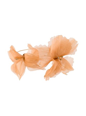 Forte Forte Organza Flower Choker 7399MYJEWEL Orange | Farfetch