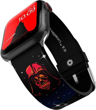 Amazon.com: Star Wars: Darth Vader Lightsaber Smartwatch Band - Officially Licensed, Compatible with Every Size & Series of Apple Watch (watch not included) : Cell Phones & Accessories