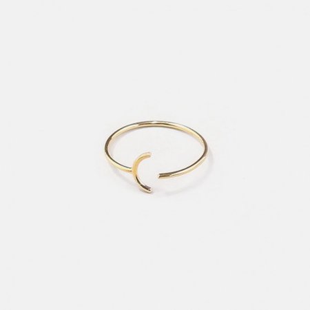 The Apollo - Basic adjustable gold plated silver ring. | From Tiny Islands