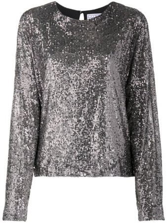 In The Mood For Love long-sleeve Sequin Top - Farfetch