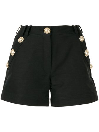 Balmain Embossed Button Shorts | Farfetch.com