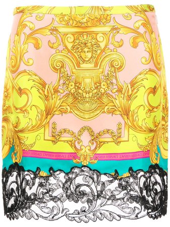 Versace baroque-print Mini Skirt - Farfetch