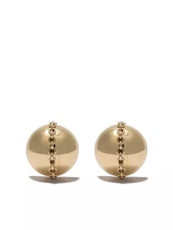 Tiffany & Co 18kt Yellow Gold Tiffany City HardWear Bolt Stud Earrings - Farfetch