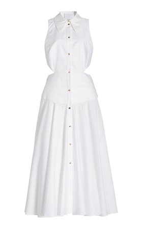 Hayworth Cutout Cotton Midi Shirt Dress By Acler | Moda Operandi