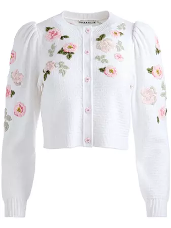 Alice + Olivia Kitty floral-embroidered Cardigan - Farfetch
