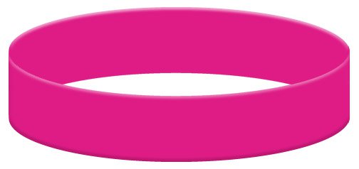 hot pink silicone wristband - Google Search