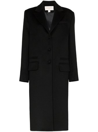 Shop black Materiel boxy fit overcoat with Express Delivery - Farfetch
