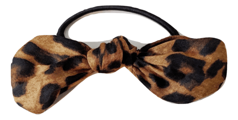 Leopard Knotted Bow Hair Tie – Headdress by Sheri