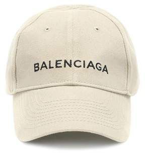 Balenciaga Embroidered cotton baseball cap
