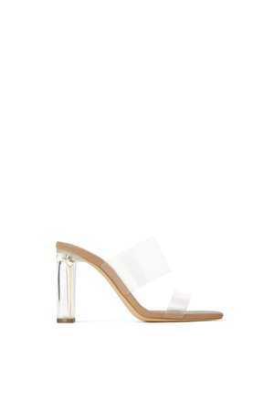 VINYL SANDALS WITH METHACRYLATE HEEL-Party Shoes-SHOES-WOMAN | ZARA United States