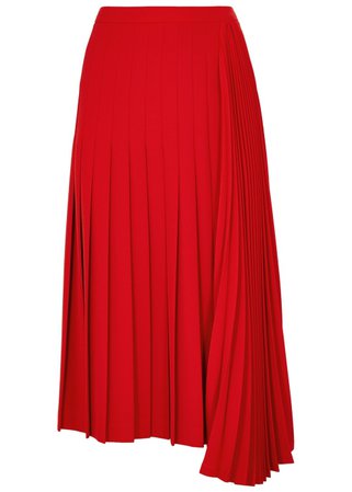 VIVETTA Red pleated midi skirt - Harvey Nichols