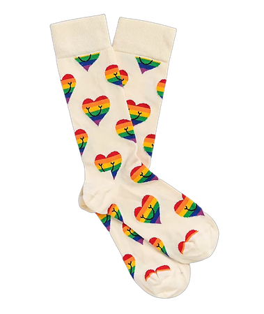 Happy Socks Pride Heart Crew Socks