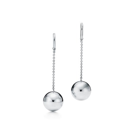 Shop Tiffany HardWear 14MM Sterling Silver Ball Hook Earrings | Tiffany & Co.