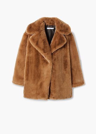 Faux fur coat - Women | MANGO USA