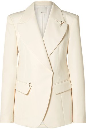 Tibi | Embellished twill blazer | NET-A-PORTER.COM