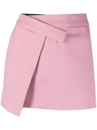 The Attico drape-detail Mini Skirt - Farfetch