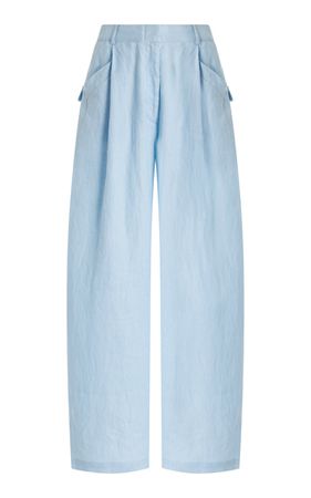 High-Waisted Linen Pants By Aexae | Moda Operandi