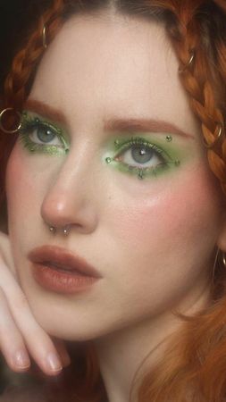 fairy green makeup. pinterest.com
