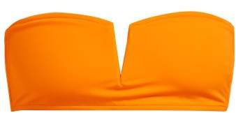 Talia Collins - The Strapless Bandeau Bikini Top - Womens - Orange
