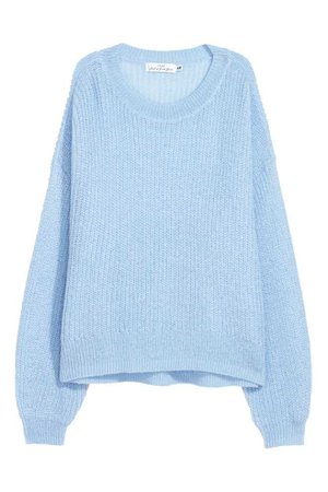 Loose-knit jumper - Light blue - Ladies | H&M CA