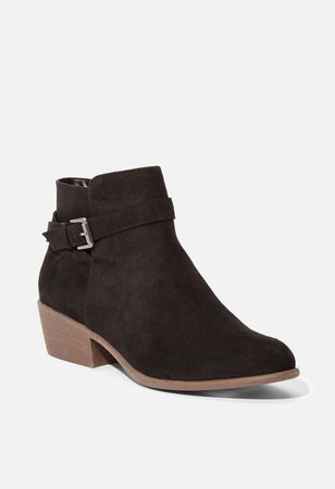 Voss Strap Ankle Bootie in Olive - Get great deals at JustFab