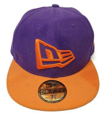 purple orange cap