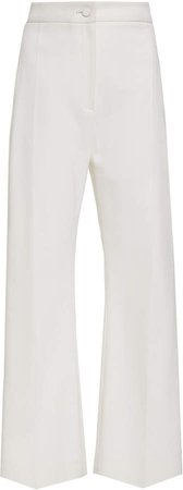 Cropped High-Rise Cady Pants