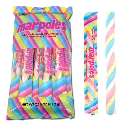 Marpoles Candy Marshmallow Poles - Bag of 8 - All City Candy