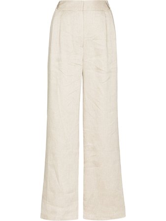 Shop Asceno Rivello wide-leg trousers with Express Delivery - FARFETCH