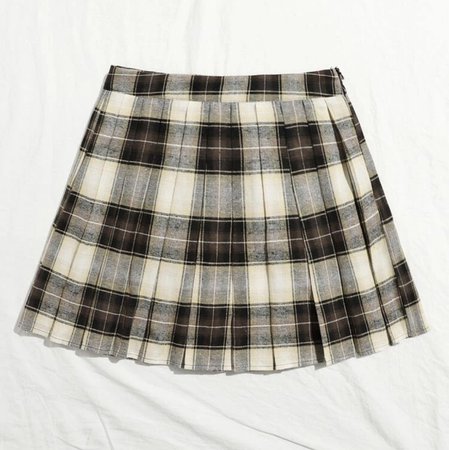 plaid skirt