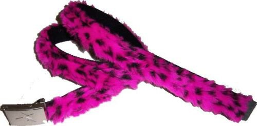 Neon Pink Leopard BELT & Buckle Cool Hot Topic Rave Dance Punk Rock Pop 80's 90s | eBay