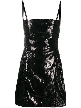 Shop black Dsquared2 sequin-embellished mini dress with Afterpay - Farfetch Australia