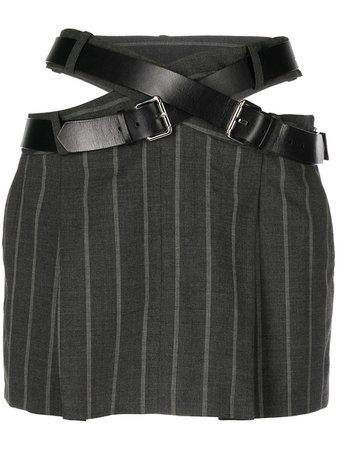 Monse belt-detail Pinstripe Mini Skirt - Farfetch