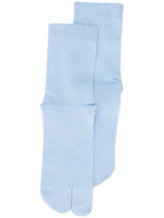 Maison Margiela Tabi split toe socks blue S29TL0042S17357 - Farfetch