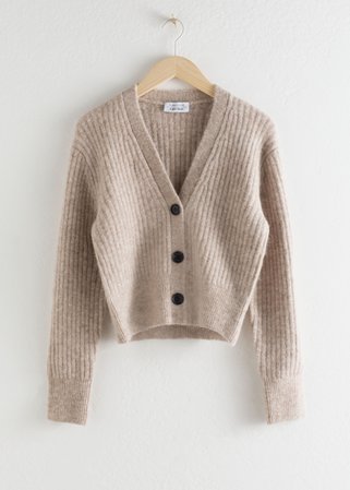 Wool Blend Cardigan - Oatmeal - Cardigans - & Other Stories