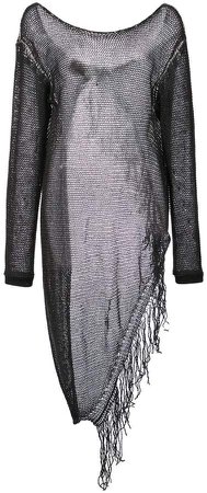 Lost & Found Ria Dunn mesh knit fringe pullover