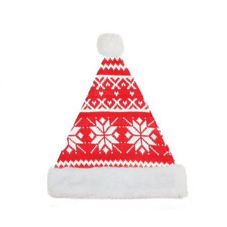 Northlight Traditional Red And White Plush Unisex Adult Christmas Santa Hat Costume Accessory - Large : Target