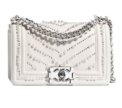 pearl Chanel purse