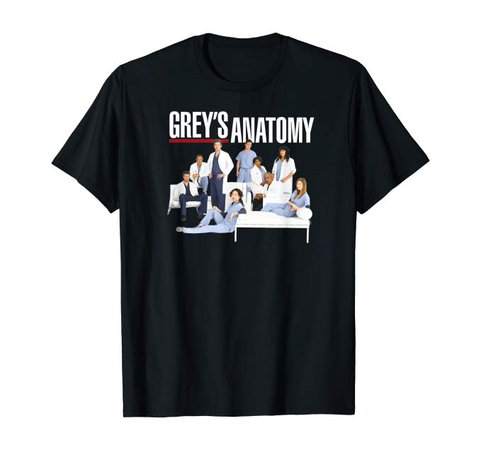 Amazon.com: Grey's Anatomy Group with Logo T-Shirt: Clothing