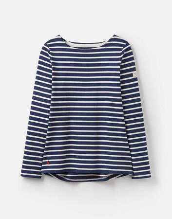 Harbour Hope Stripe French Navy Jersey Top | Joules UK