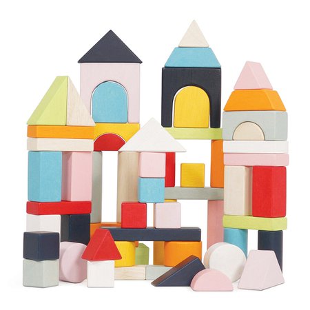 Buy Le Toy Van Building Blocks & Bag - Multi - Set Of 60 | AMARA