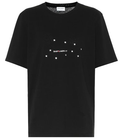 Saint Laurent - Logo cotton T-shirt | Mytheresa