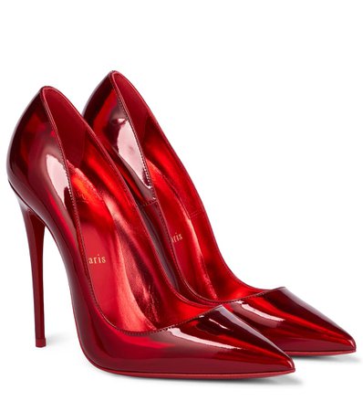 CHRISTIAN LOUBOUTIN So Kate 120 patent leather pumps