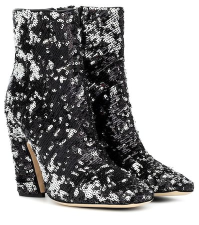 Mirren 100 sequinned ankle boots