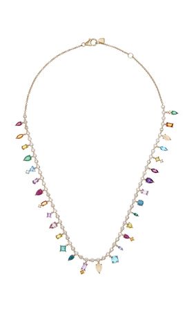 14k Yellow Gold Rainbow Collar Necklace By Eden Presley | Moda Operandi